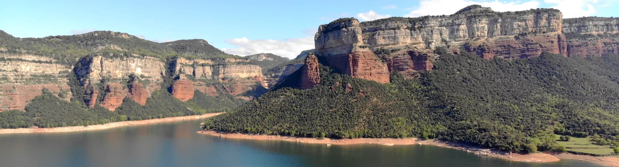 Panta de Sau, la falaise bicolore